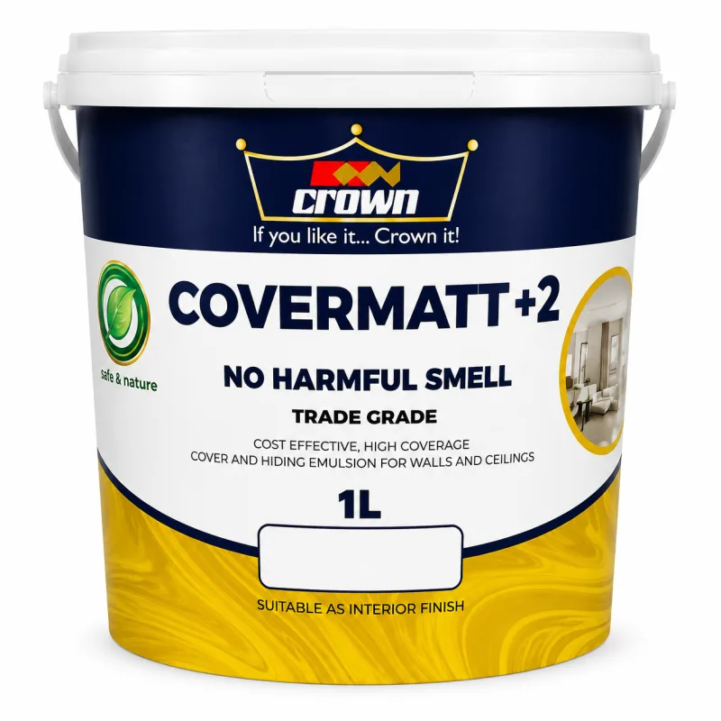 Crown Covermatt +2 Emulsion – Other Shades 1 Ltr