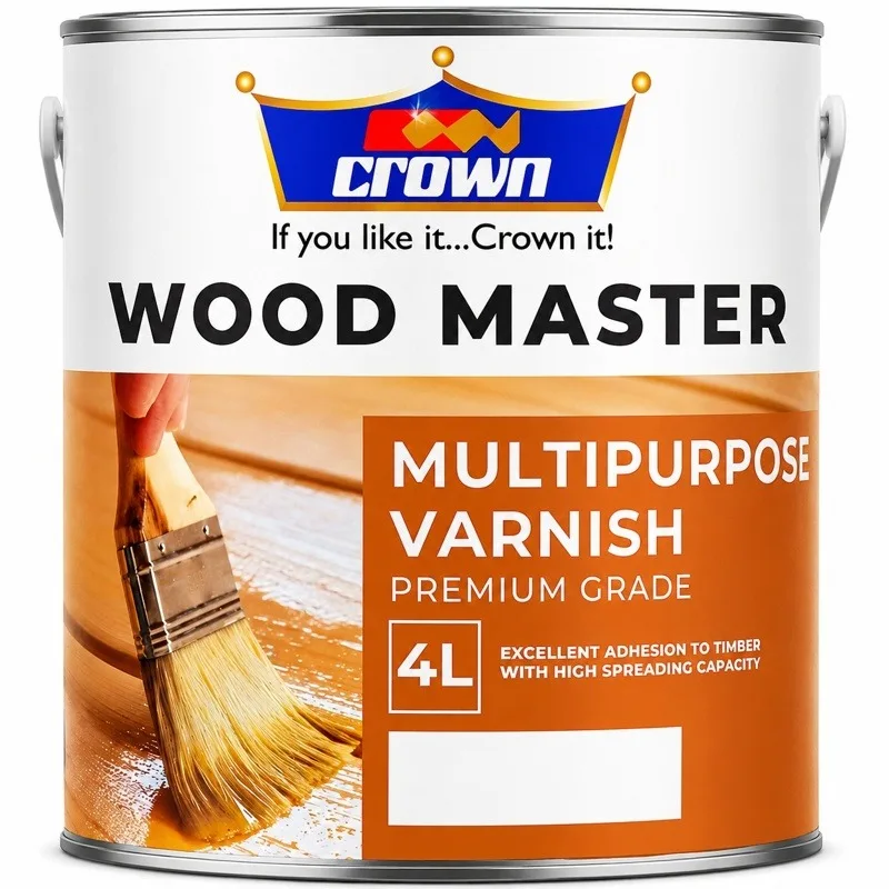 clear Varnish 4ltr Crown-multi purpose