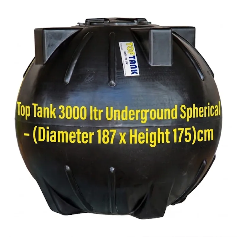 Top Tank 3000 ltr Underground Spherical - (Diameter 187 x Height 175)cm