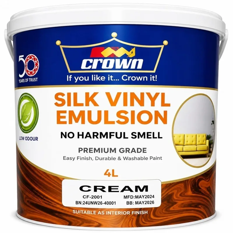 Crown Silk Vinyl Emulsion Cream 4L