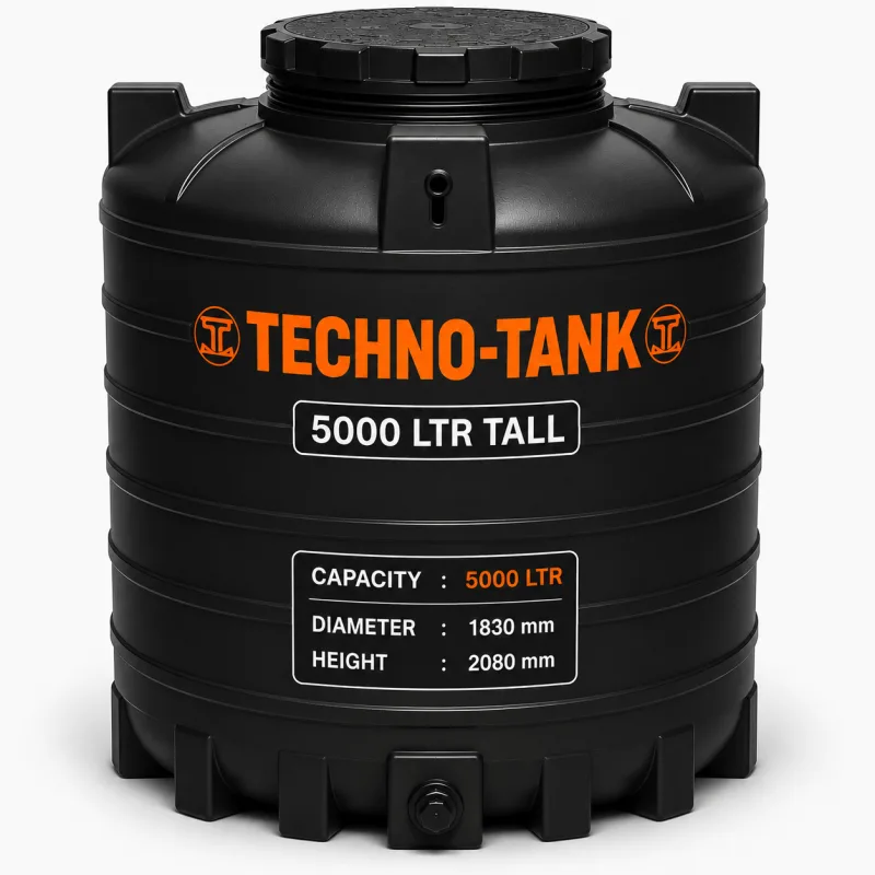 Techno Tank 5000 ltr Tall - (Diameter 1830x Height 2080)mm