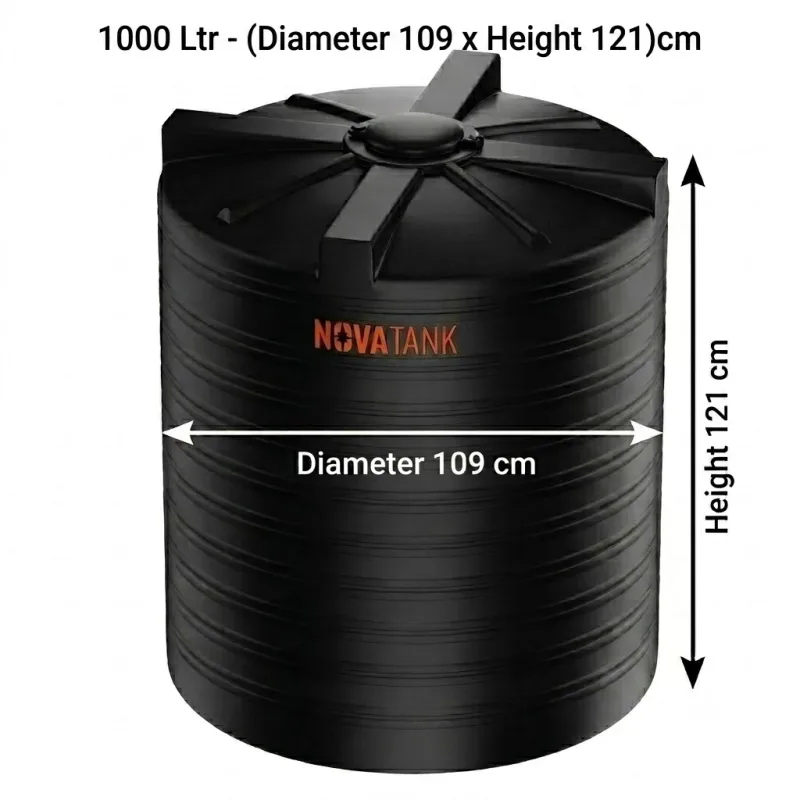 Nova Tank 1000 Ltr - (Diameter 109 x Height 121)cm