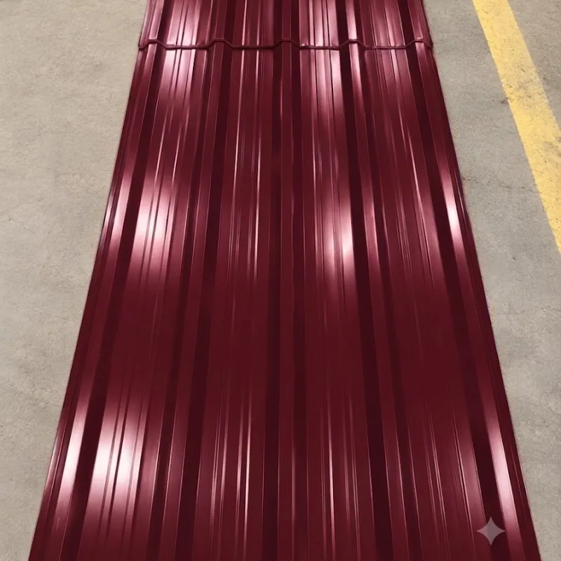 Ruiru Mabati Box Profile Gauge 30 Glossy Finish Red Maroon