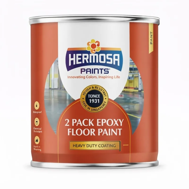 2 Pack Epoxy Floor White/Grey 4L