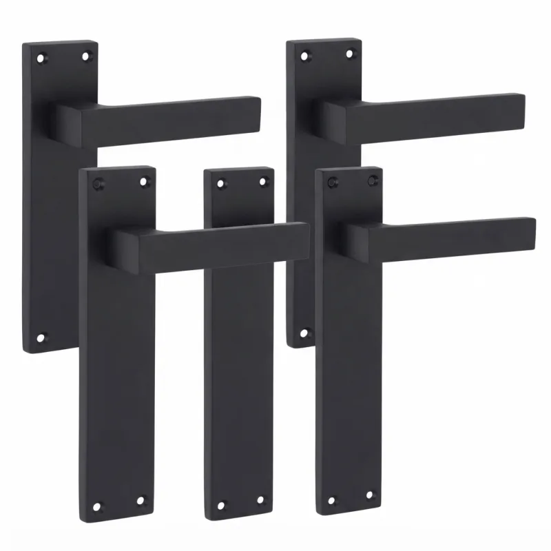 Straight Handle 6" Black
