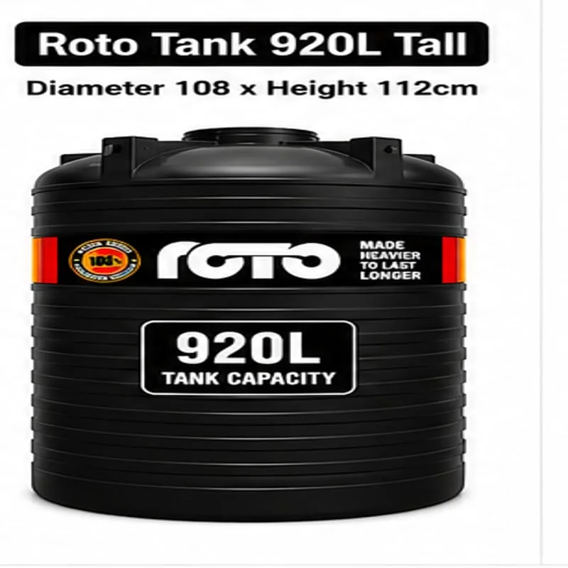 Roto Tank 920 ltr Tall - (Diameter 108 x Height 112)cm