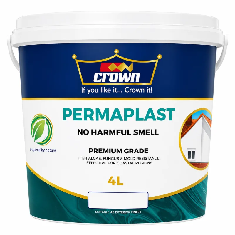 Crown Permaplast Emulsion - (Soft White & Cream) 4 Ltrs