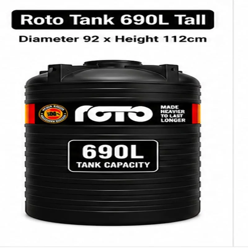 Roto Tank 690 ltr Short - (Diameter 118 x Height 95)cm