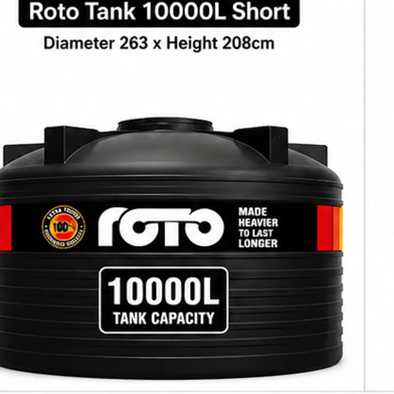 Techno Tank 10000 ltr Short - (Diameter 2390 x Height 2330)mm