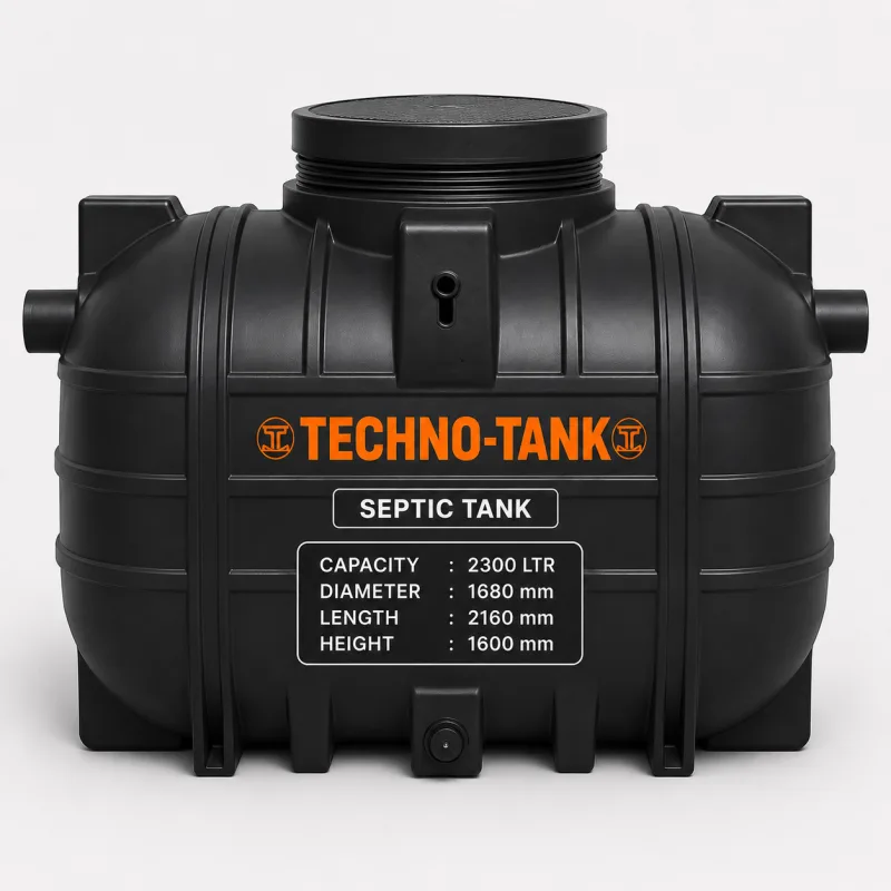 Techno Tank  Septic Tank with Threaded Lid 2300 Ltrs.