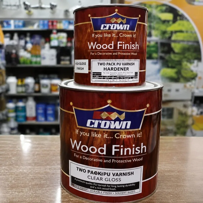 Two pack varnish with hardner