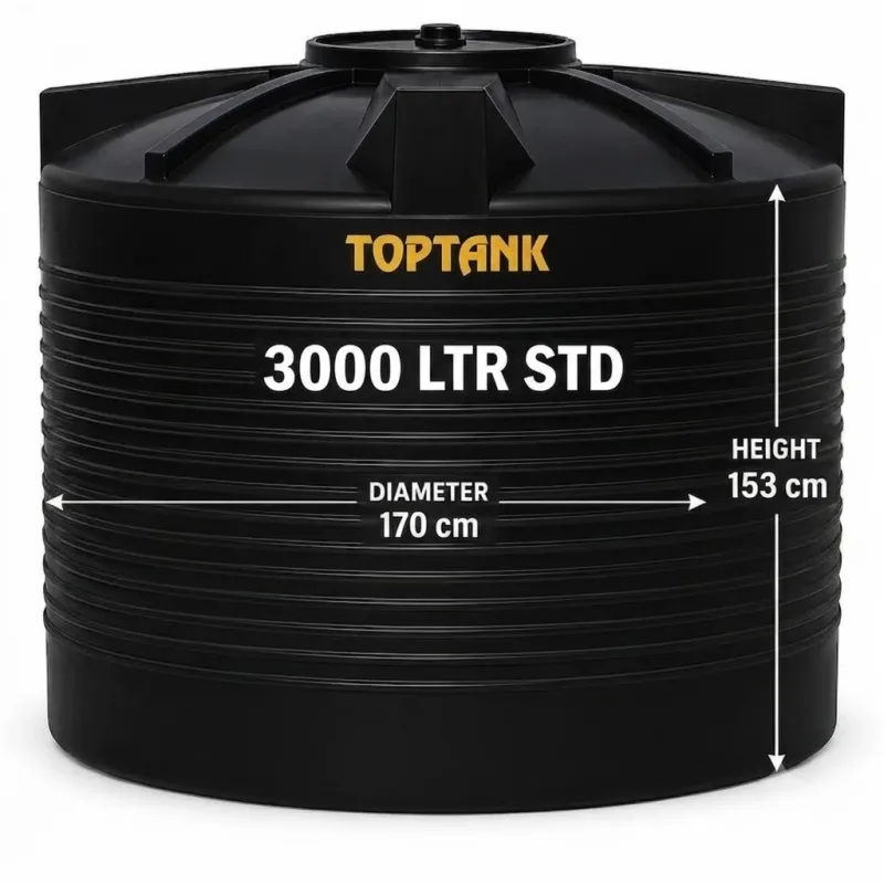 Top Tank 3000 ltr BM - (Diameter 170 x Height 153)cm